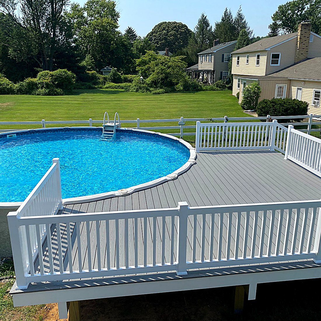 Deck framing and decking boards